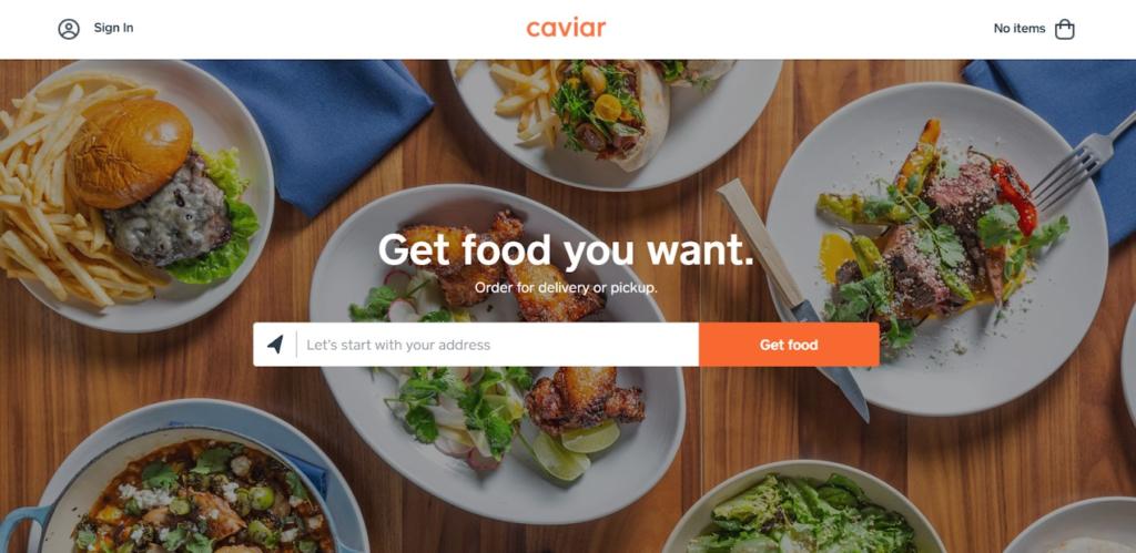 caviar ordering app