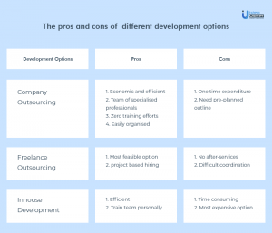 The pros and cons of different development options