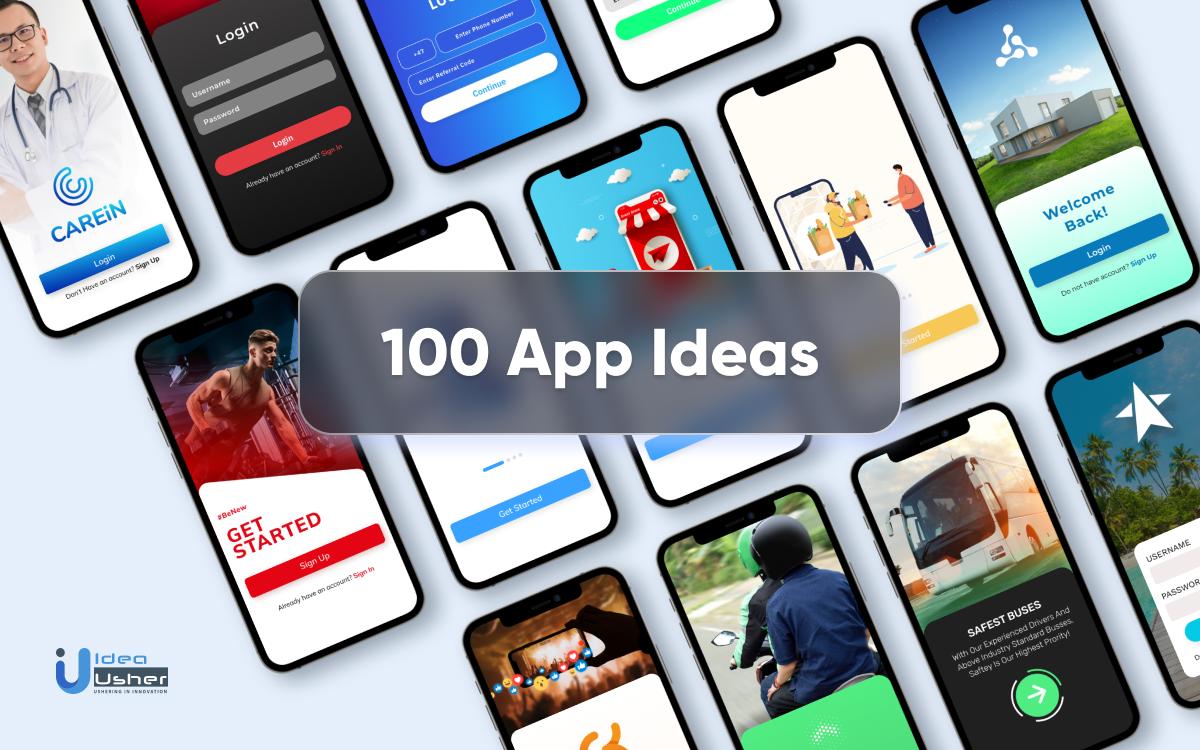 100 moneymaking mobile app ideas for your next business Idea Usher