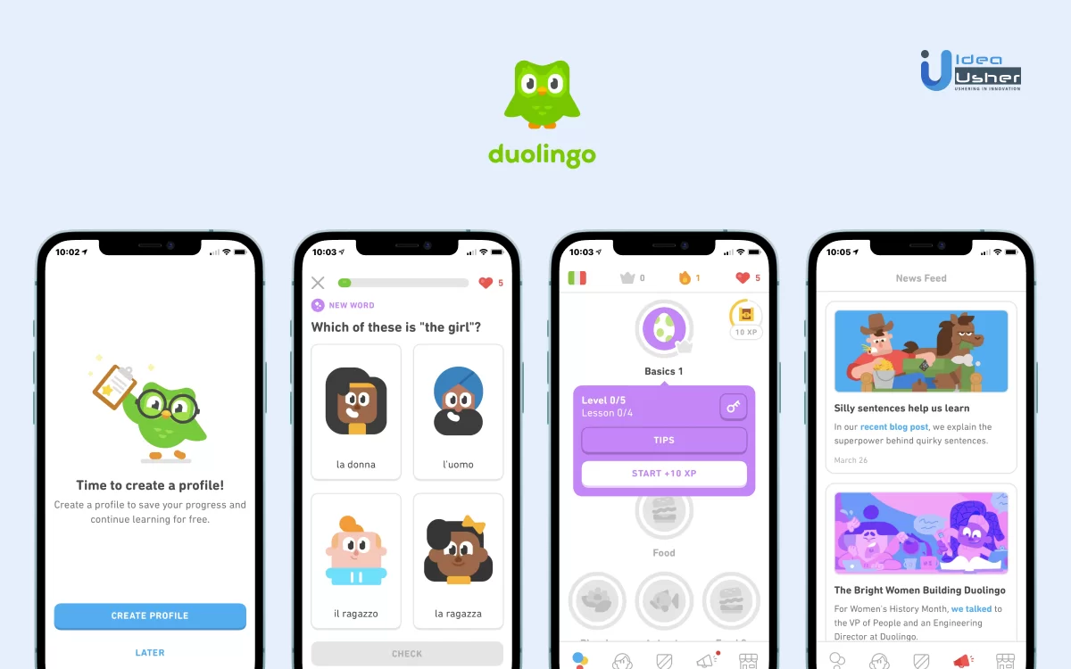 Learning App like Duolingo and Its Development - Ideausher