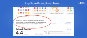 promotional texts for app stores