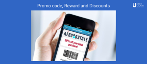 mobile screen showing promo code