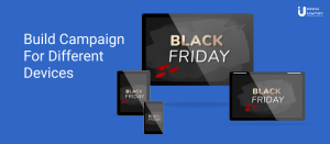 black friday campaign on laptop, mobile and tablet