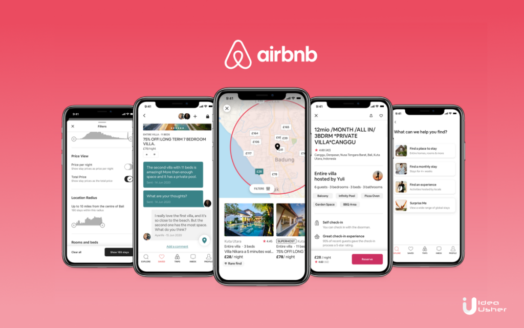 Airbnb like Rental Booking App Development IdeaUsher