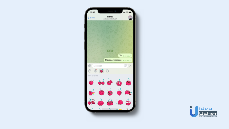 telegram app features stickers
