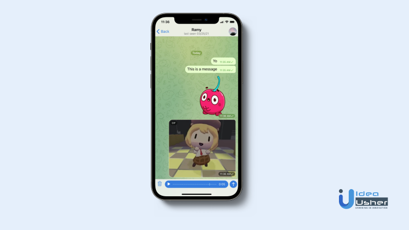 telegram app features voice message
