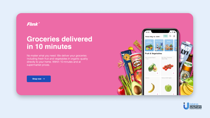 Flink on-demand grocery delivery app