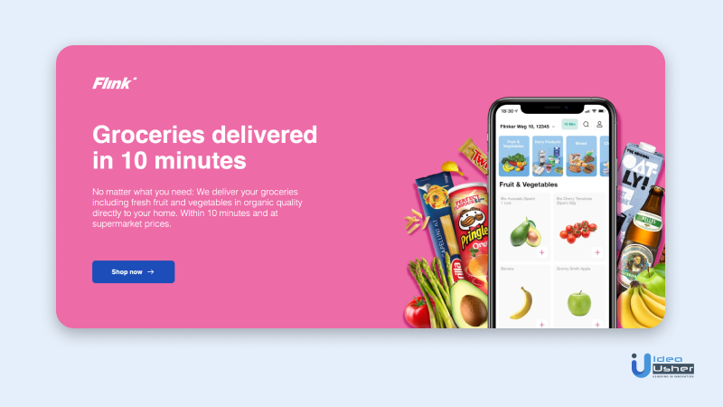 Grocery Delivery App  Offer 10-mins delivery to your customers