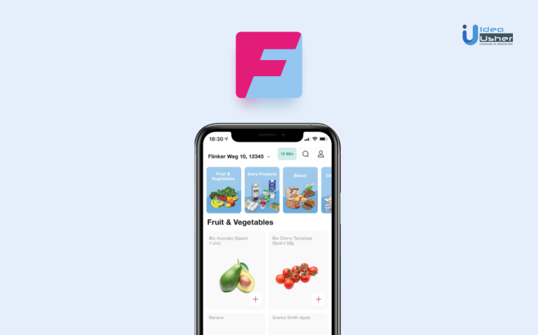 how does a grocery delivery app like Flink work