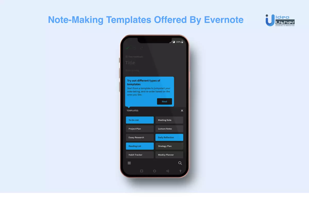 How to build a notetaking app like Evernote? Idea Usher
