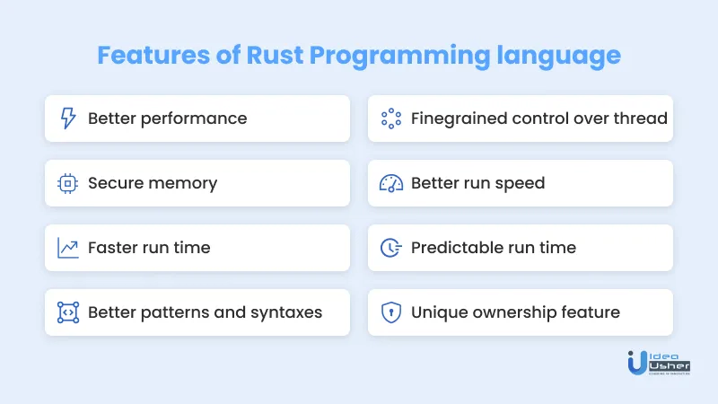 features of rust
