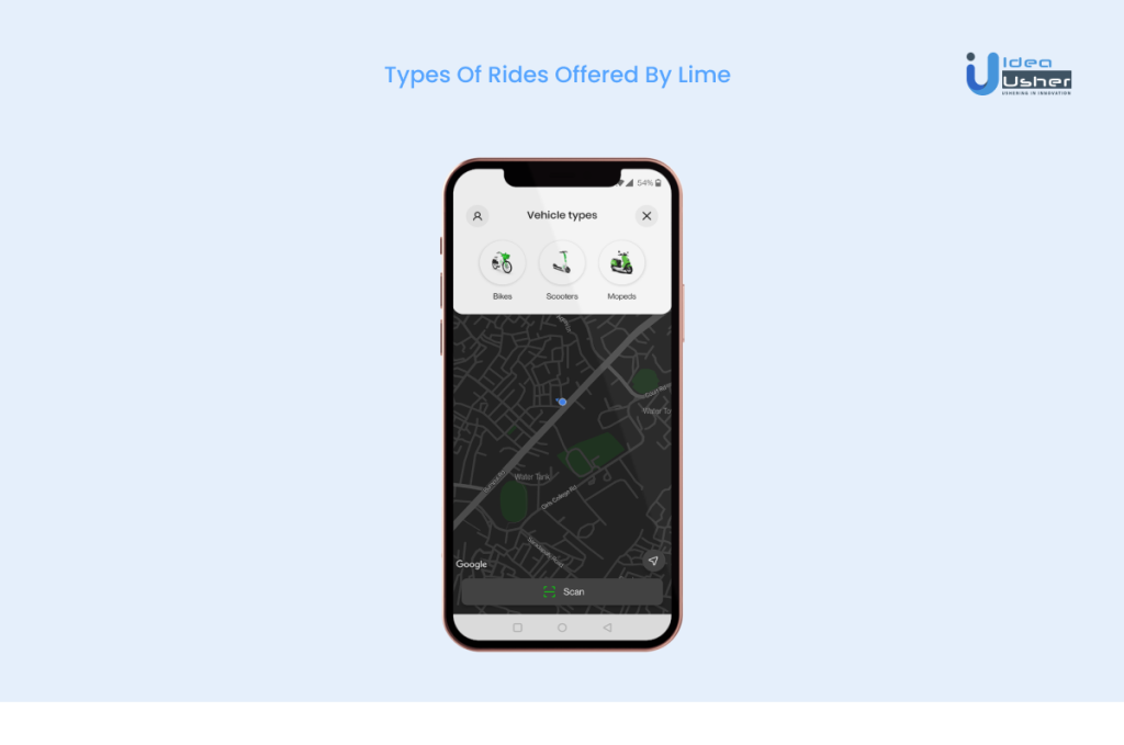 types of rides offered by lime