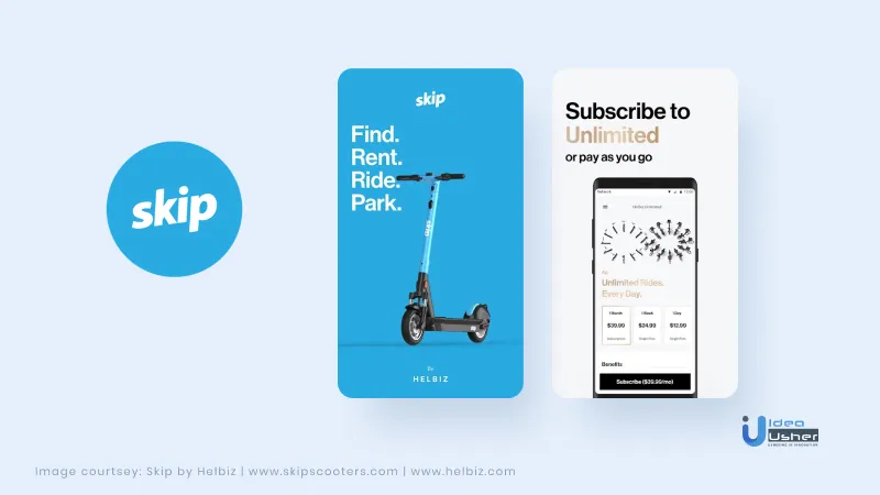 skip scooter app ui