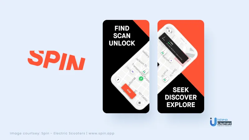 spin scooter app ui