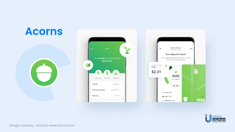 acorns neobanking app