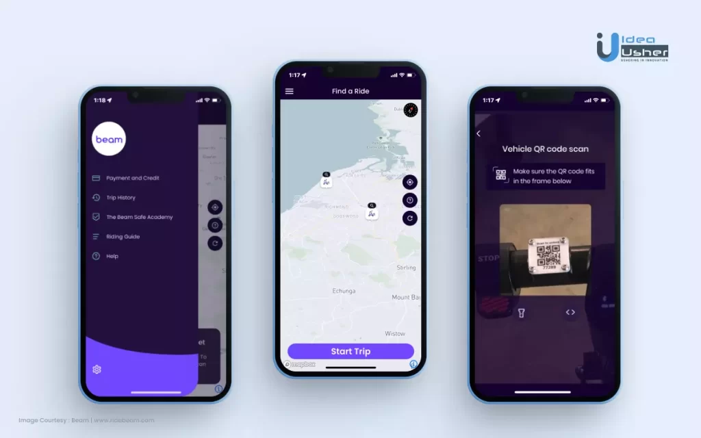 Beam e scooter app