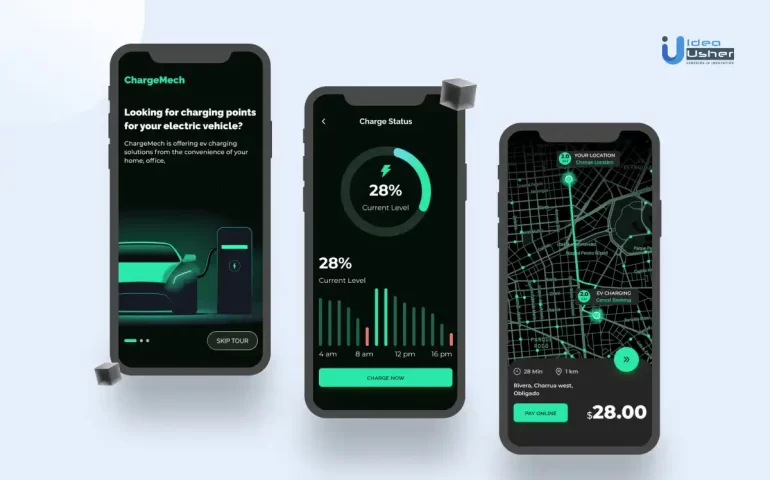 EV charging station app development
