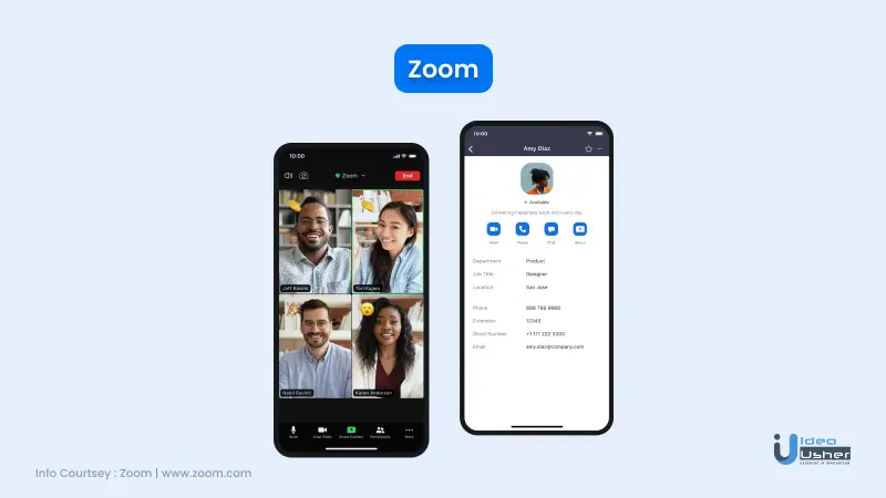 Zoom interface