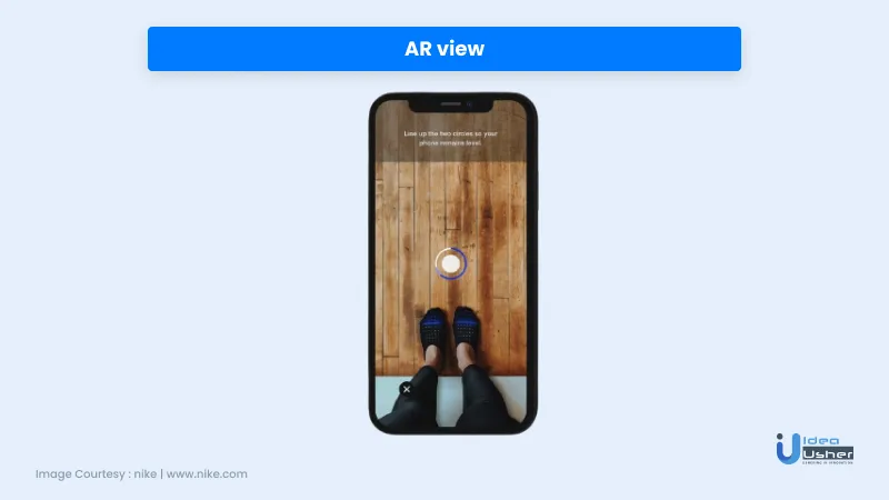 feature of eCommerce app - AR view