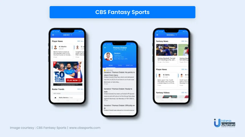 CBS Sports Fantasy, Apps