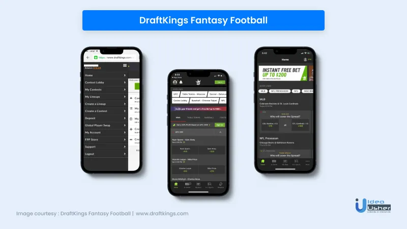 DraftKings Fantasy Football app