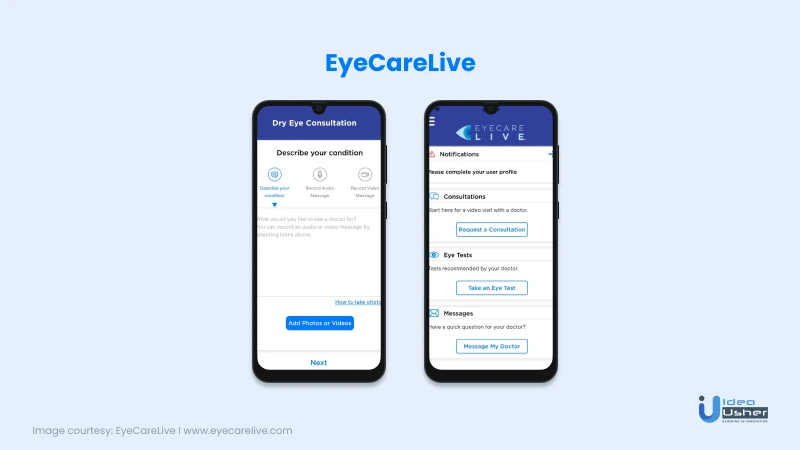 EyeCareLive: App for Eye Problems