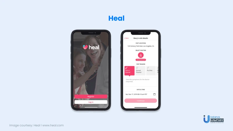 Heal: Home health Care services app