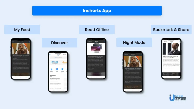 InShorts App Interface