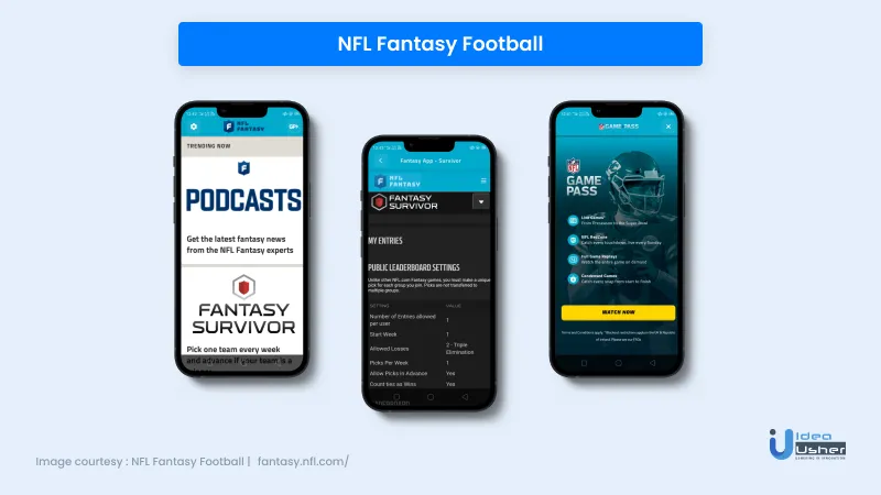 NFL fantasy football app