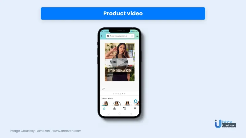 feature of eCommerce app -  Product video