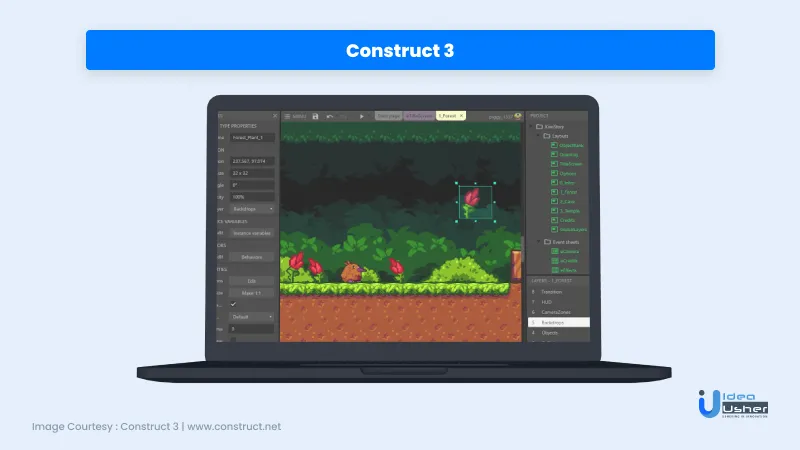 Construct 3 game engine for play to earn blockchain game development.