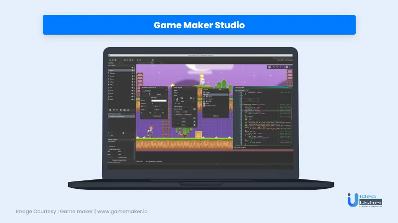 Gamemaker Studio 2 game engine for play to earn blockchain game development.