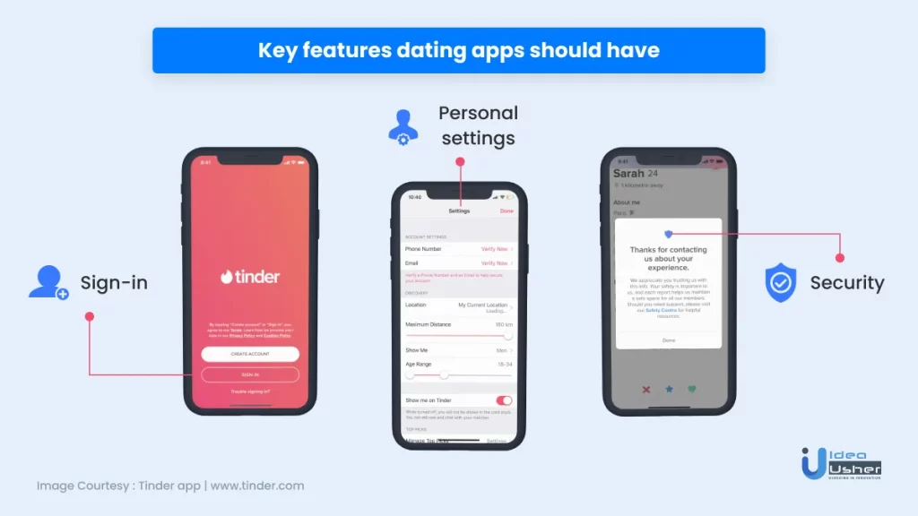 dating app features