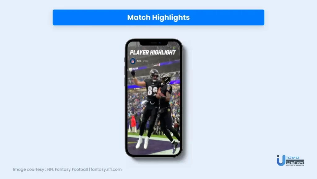 Match highlights feature ui