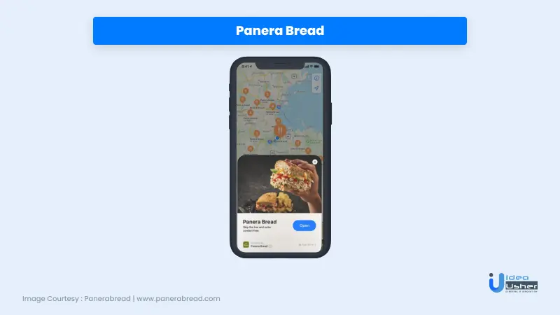 Panera bread app clip