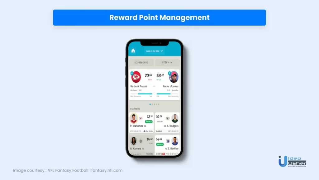 Reward point management ui