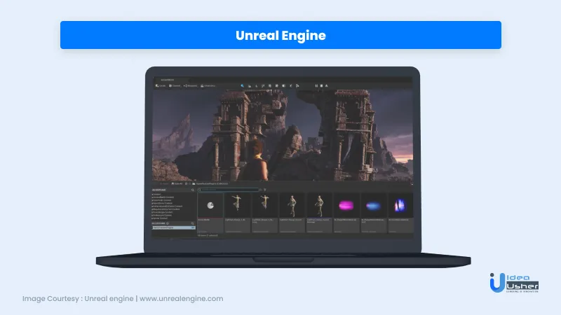 Unreal Engine game engine for play to earn blockchain game development.