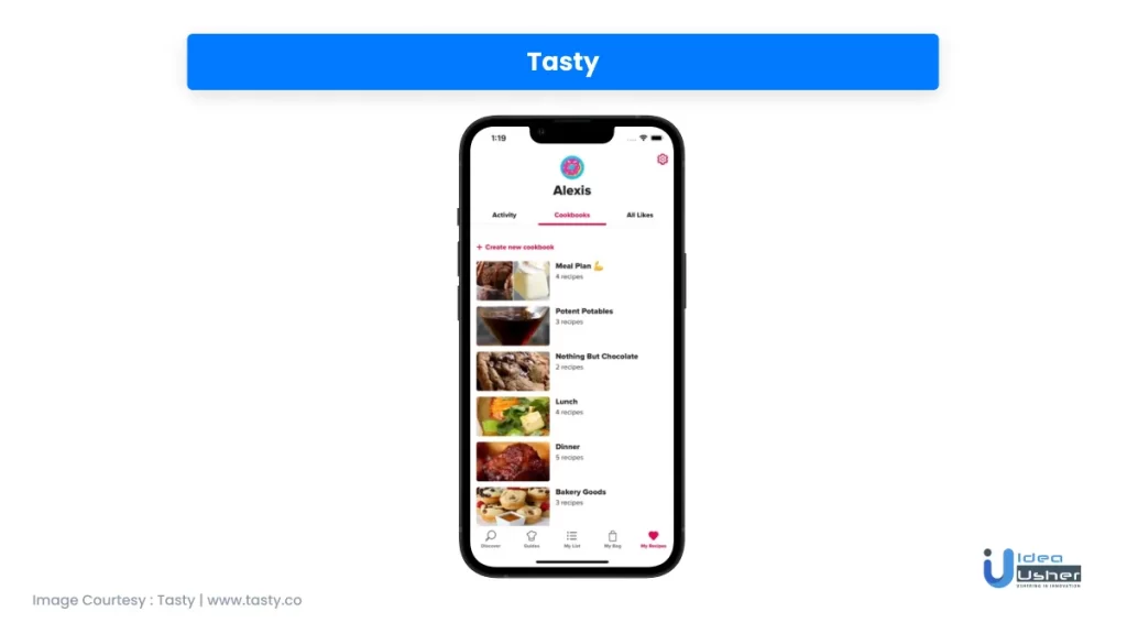 Tasty mobile app