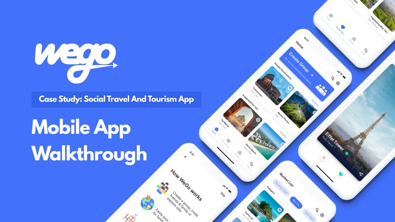 WeGo Travel Mobile App Walk Through