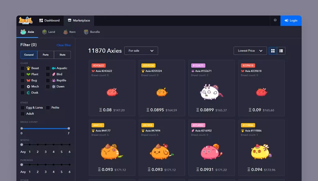 Axie Marketplace