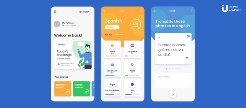 Foreign language learning app development idea for startup