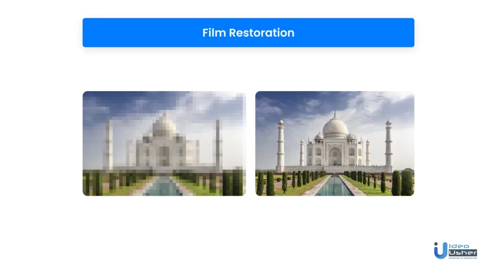 Film restoration with generative AI
