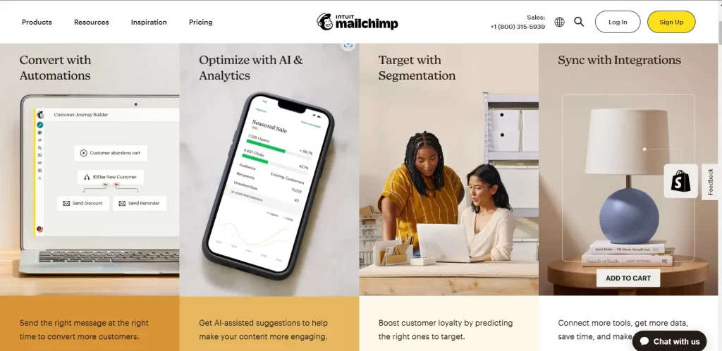 Mailchimp enterprise app