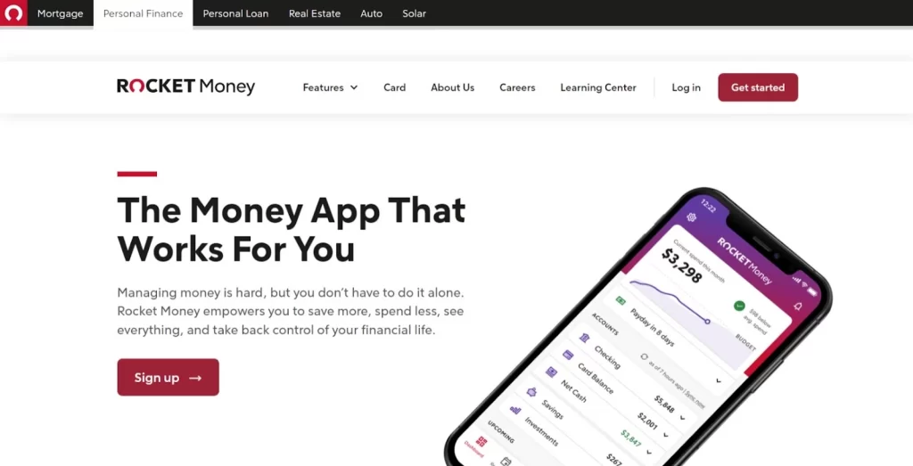 Rocket Money subscription tracking  