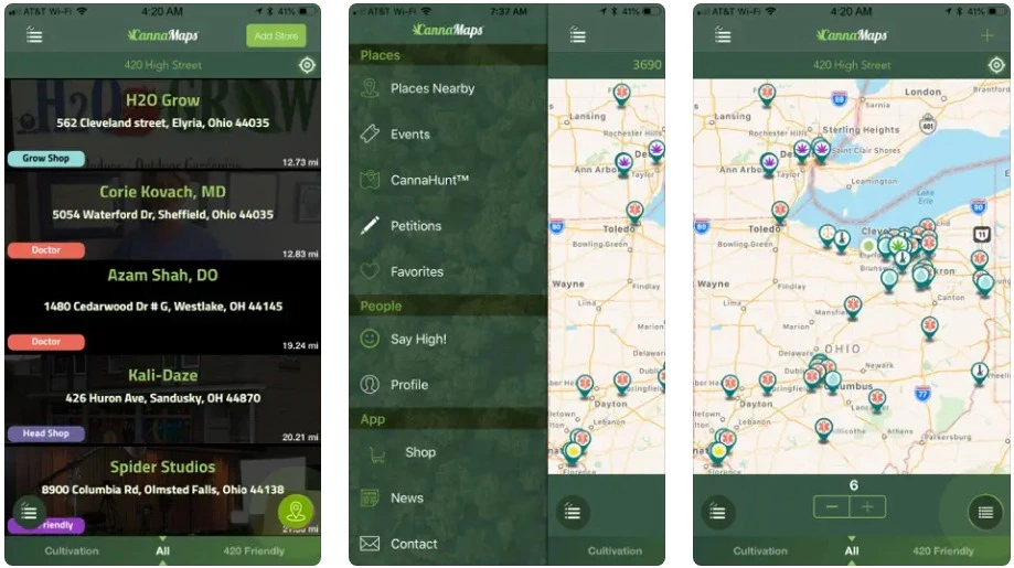 Cannamaps weed mapping app
