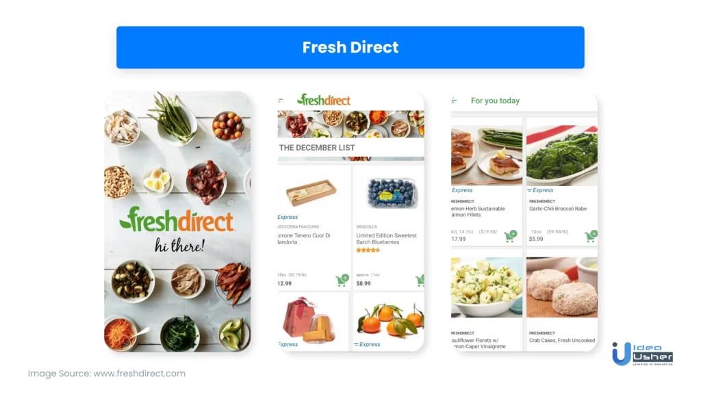 Fresh Direct Grocery Delivery App