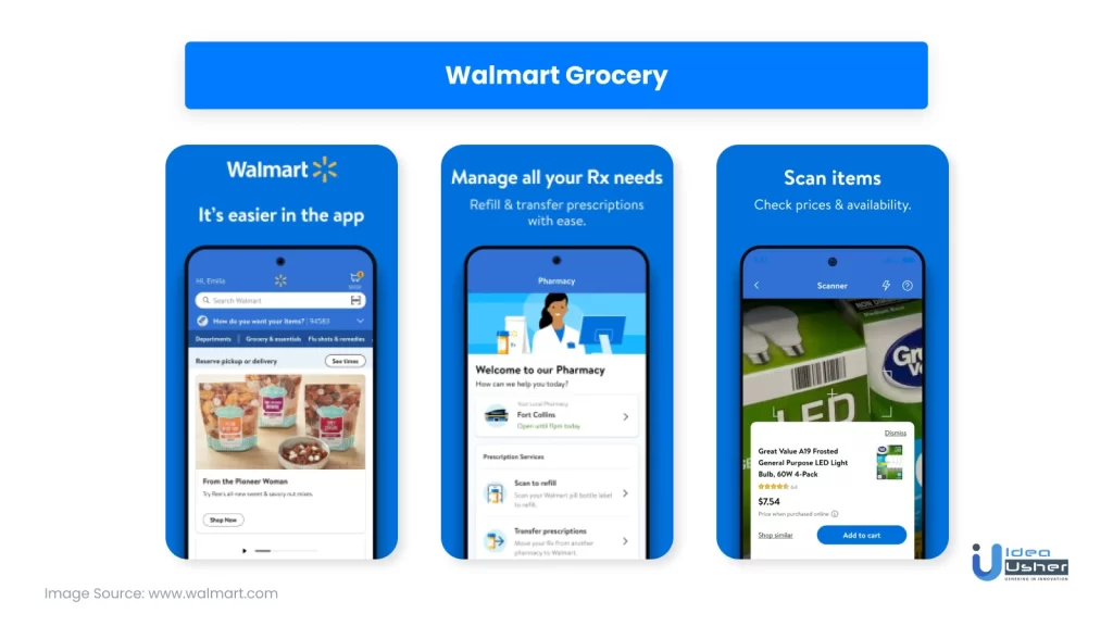 Walmart Grocery Delivery Application