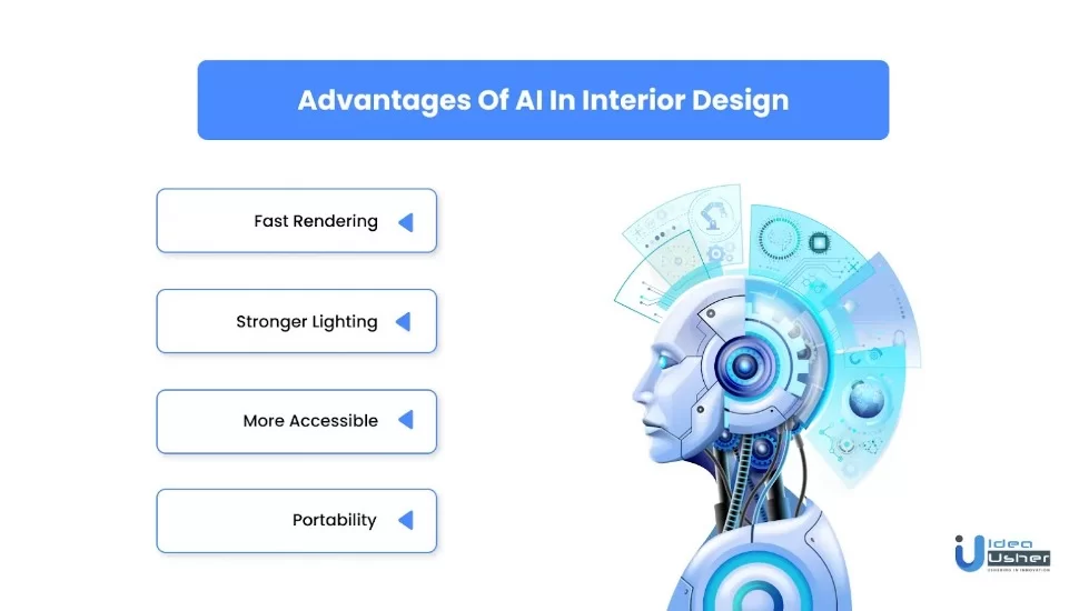 Advantage of AI in interior design