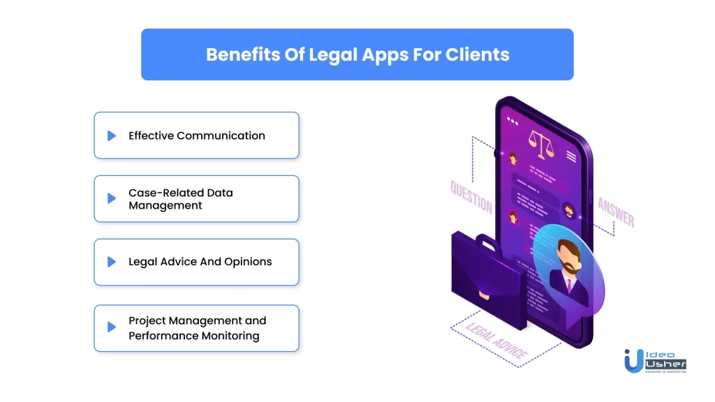 Benefits of law firm app development for clients