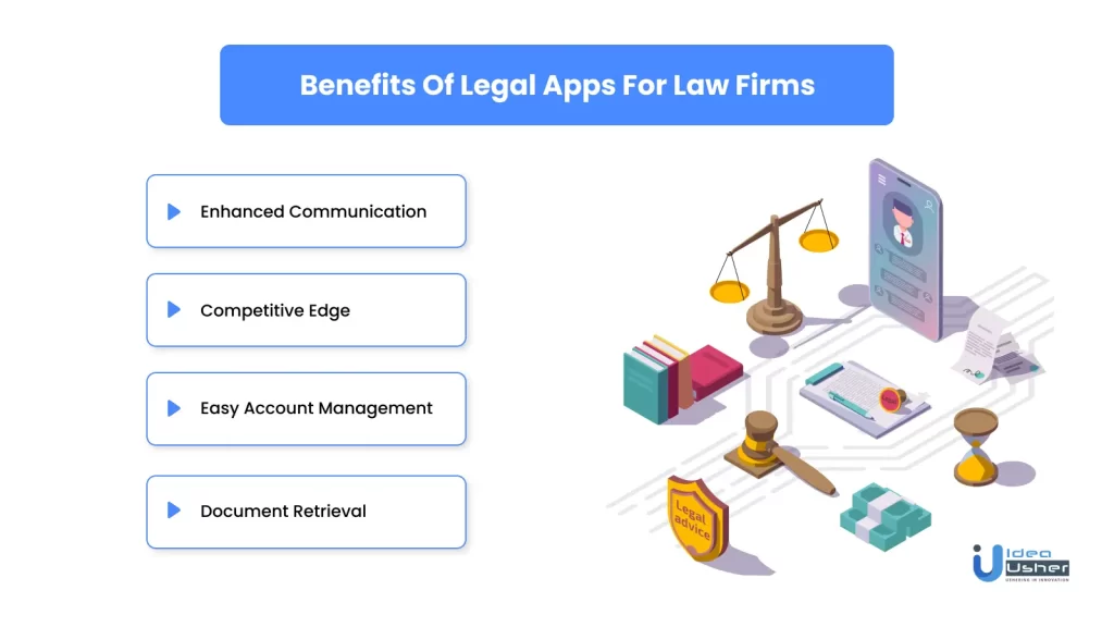 Benefits of legal app development for law firms